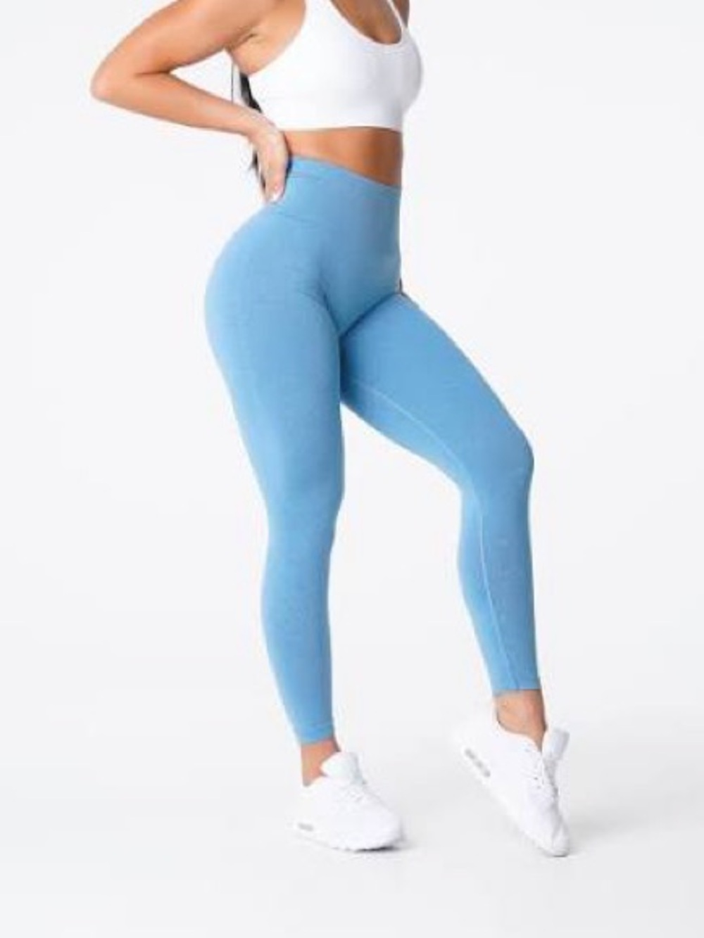 NVGTN Sky Blue NV Seamless Leggings Size small High waisted